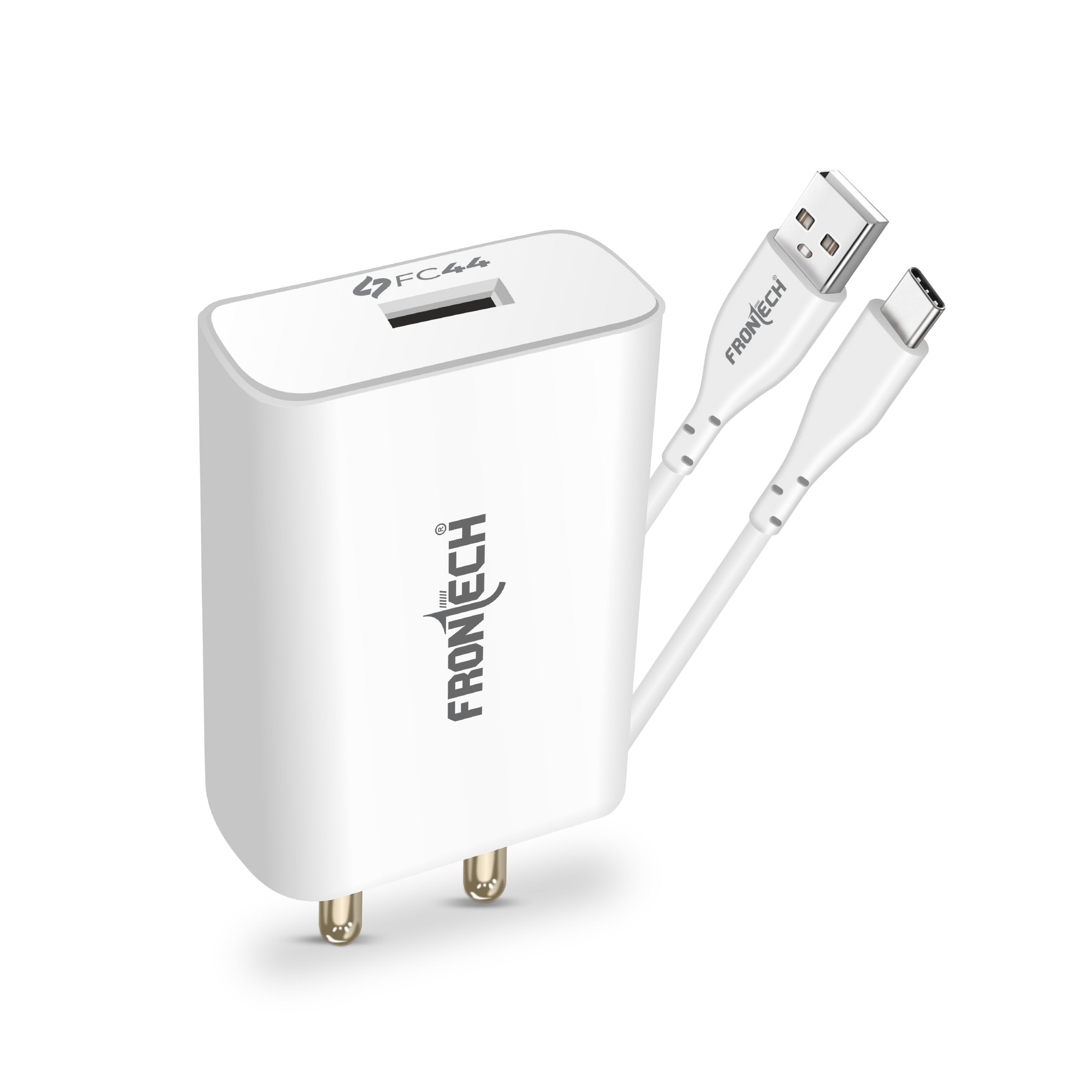 Frontech 44W FC Charger with Type-C Cable | Fast Charging Adapter with Smart Chip & Multi-Protection for Smartphones & Tablets(FT-0987) Frontech 44W FC Charger with Type-C Cable | Fast Charging Adapter with Smart Chip & Multi-Protection for Smartphones & Tablets(FT-0987)